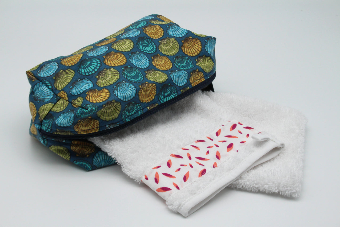 Trousse à motif coquillages