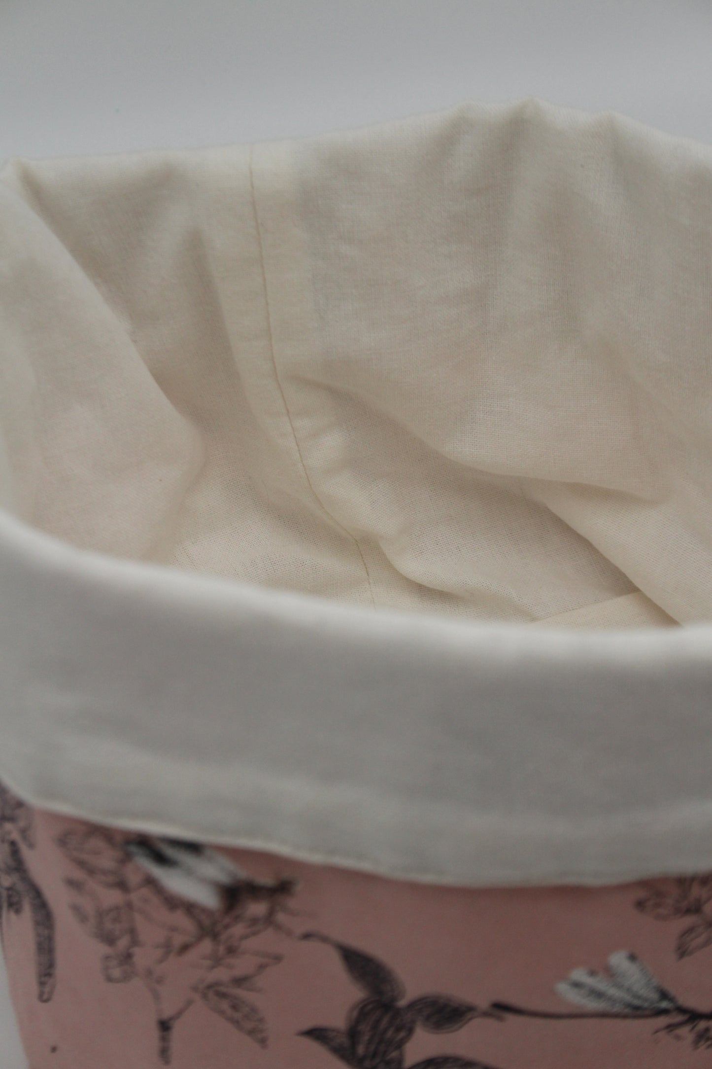 Paniers rose et blanc