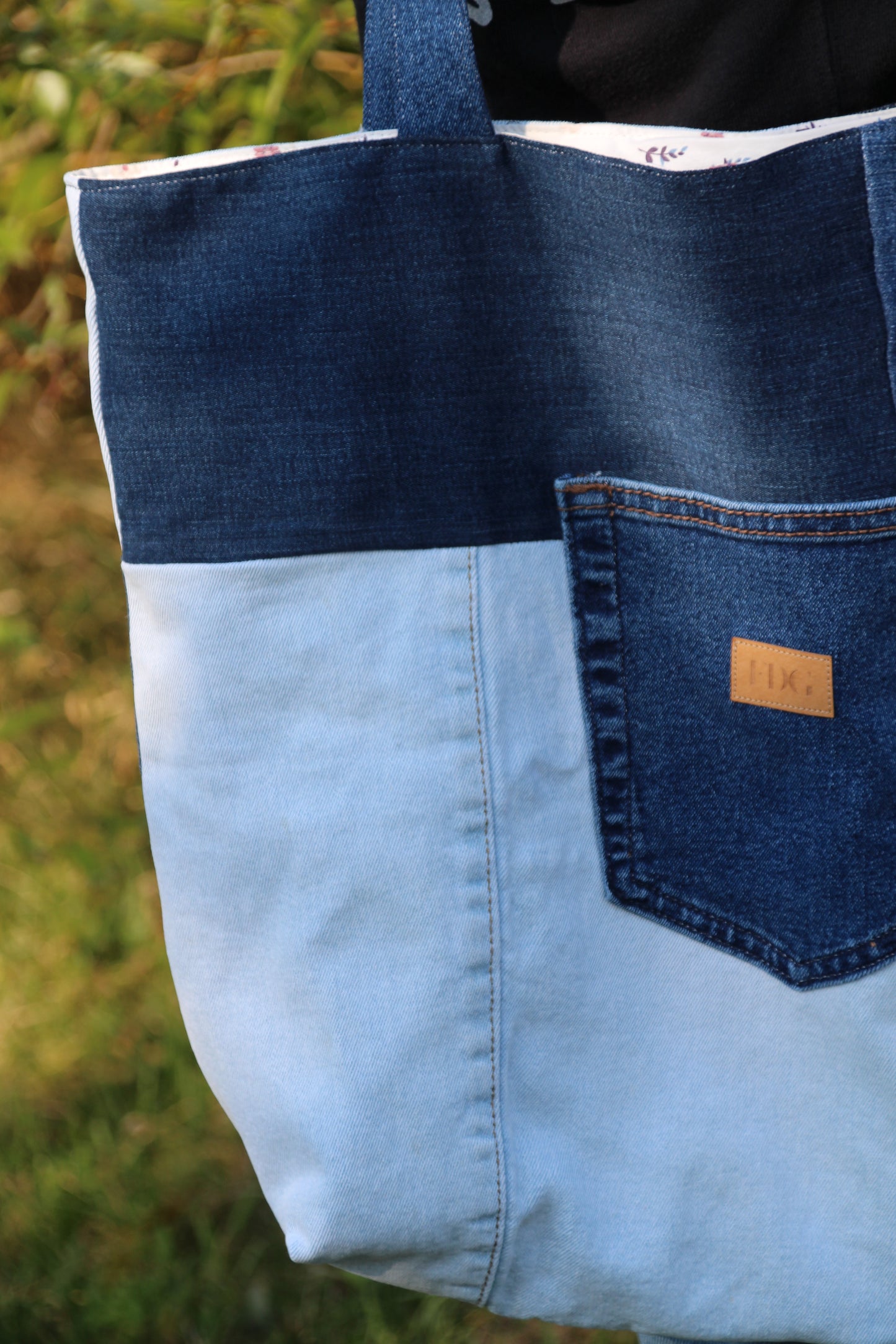 Sac cabas en jeans recyclé