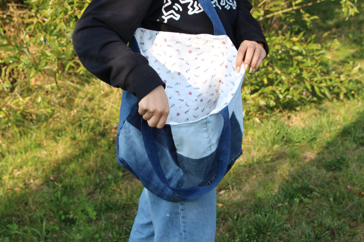 Sac cabas en jeans recyclé