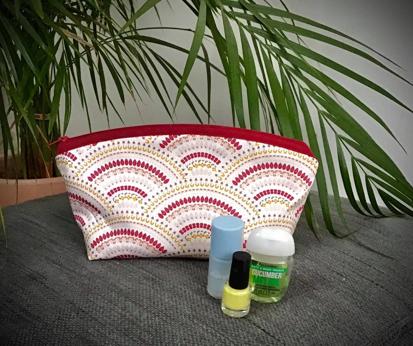 Tuto couture Trousse Thalia, avec tirette (2 formats)