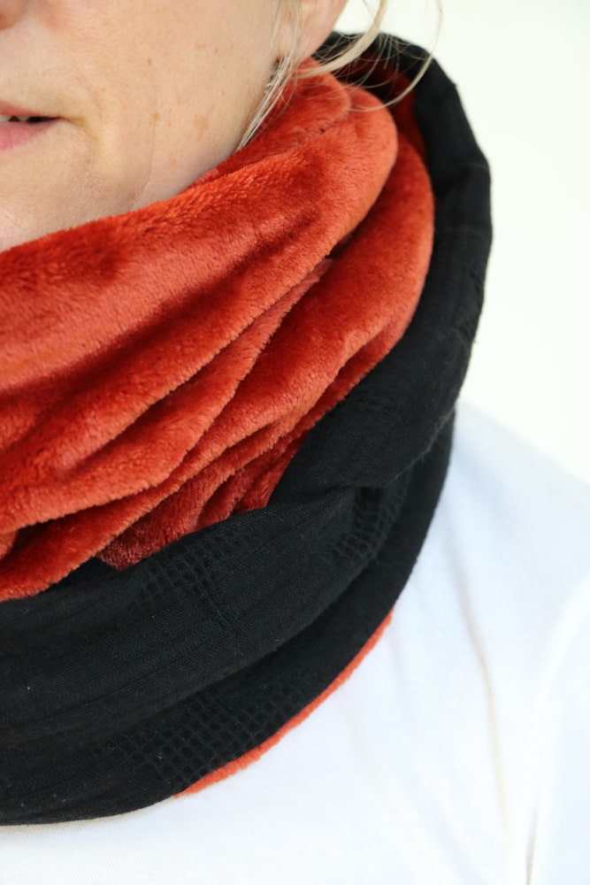 Tuto snood double tour de cou adulte en PDF