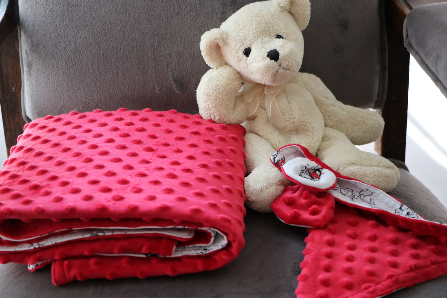 Tuto couture couverture bébé et petit doudou en PDF
