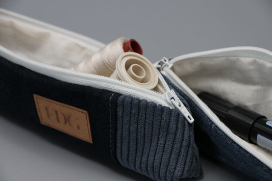 Mini-trousse en jeans recyclé
