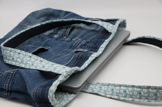 Sac cabas en jeans recyclé