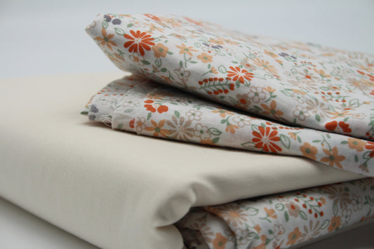 Lot de deux tissus en coton