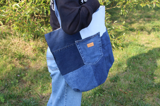 Sac cabas en jeans recyclé