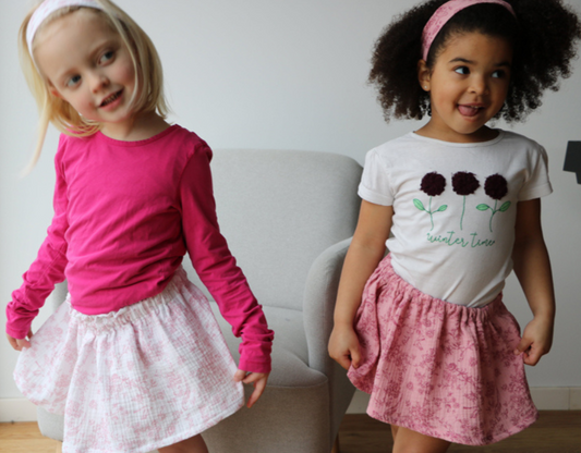 Tuto couture jupe + bandeau de 2 à 8 ans