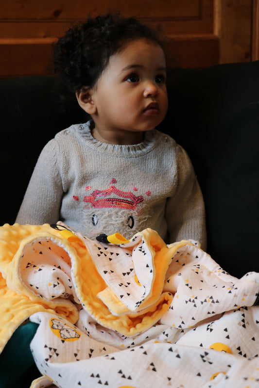 Tuto couture couverture bébé et petit doudou en PDF